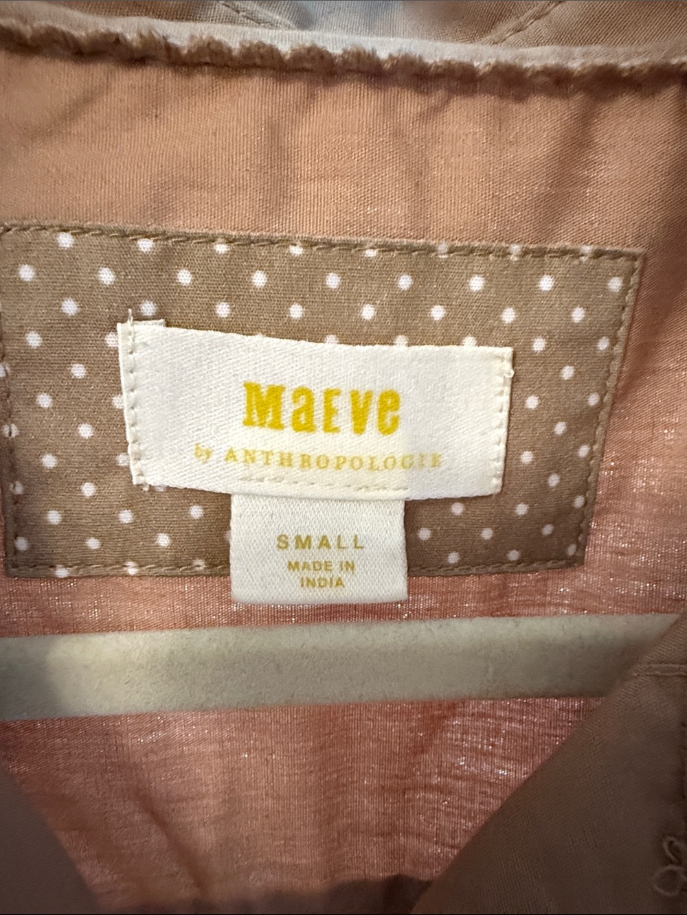 Maeve Long-Sleeve Button-Down Shirt in Rust Brown - Picture 2 of 8